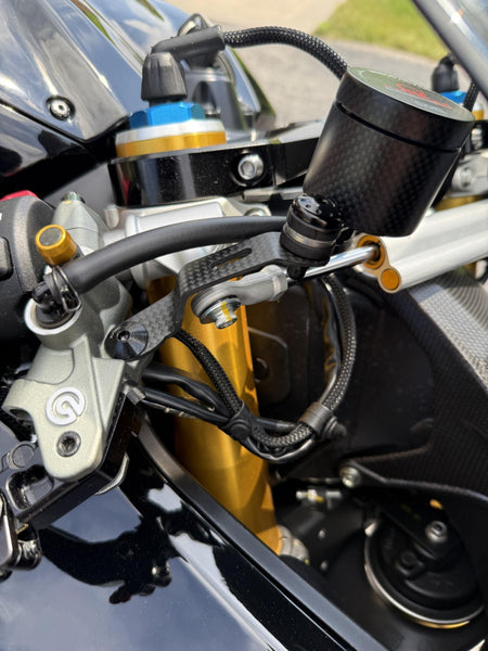 CNC RACING | Oil tank bracket brake clutch carbon for Ducati Panigale