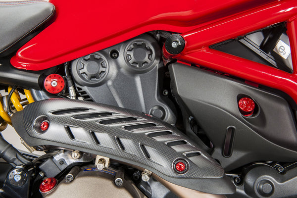 CNC RACING | Exhaust pipe heat guard carbon Ducati Monster 821 1200