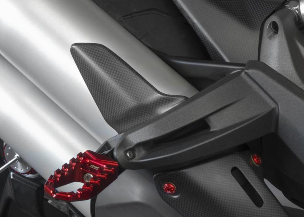CNC RACING | Heel guard - matt carbon Ducati Monster 1200 / S