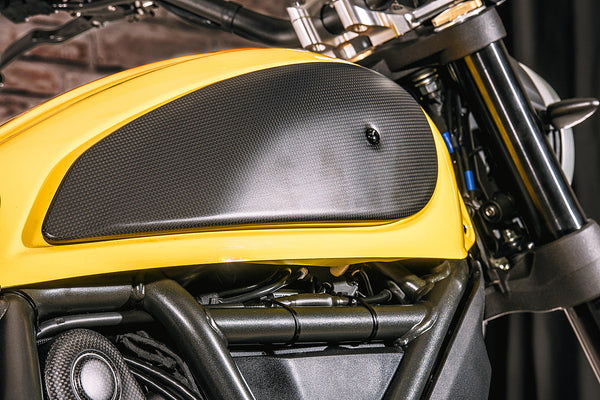 CNC RACING | Side cover fuel tank Ducati Scrambler  - matt carbon