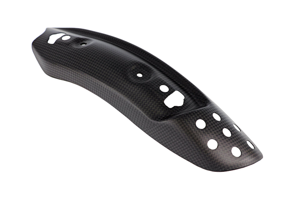 CNC RACING | Exhaust pipe heat guard hold Ducati - matt carbon