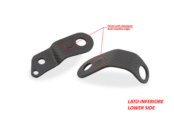 CNC RACING | Front brake and clutch oil tank brackets Ducati Multistrada V4 / V2 MY2025 - Carbon
