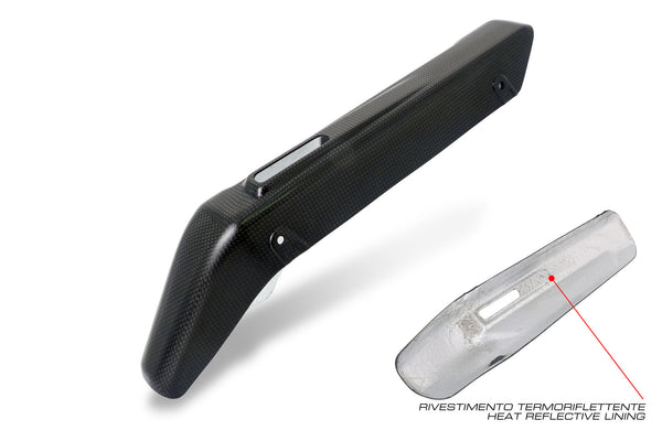 CNC RACING | Exhaust silencer heat guard Ducati Multistrada V4 - Carbon