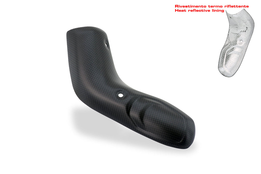 CNC RACING | Exhaust lower pipe heat guard Ducati Multistrada V4 - Carbon