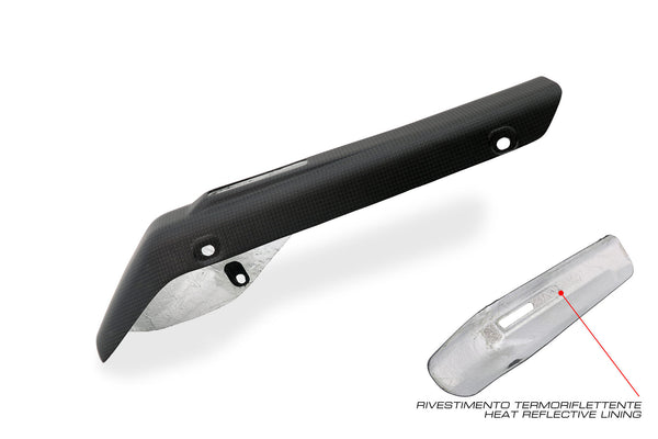 CNC RACING | Exhaust silencer Akrapovic heat guard Ducati Multistrada V4 - Carbon