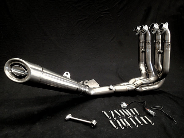 Kawasaki Ninja ZH2 Vandemon Brushed Titanium Exhaust System