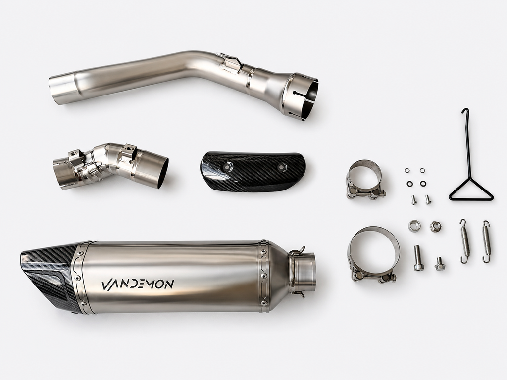 Kawasaki ZX10R & ZX10RR Vandemon Titanium Slip-On Cat Delete