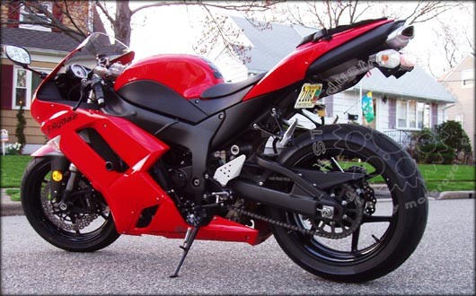 TST Fender Eliminator / License Plate Bracket 07-08 ZX6R