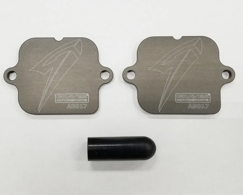 Graves Motorsports Smog Block Off Plates for Honda CBR model Sport Bikes