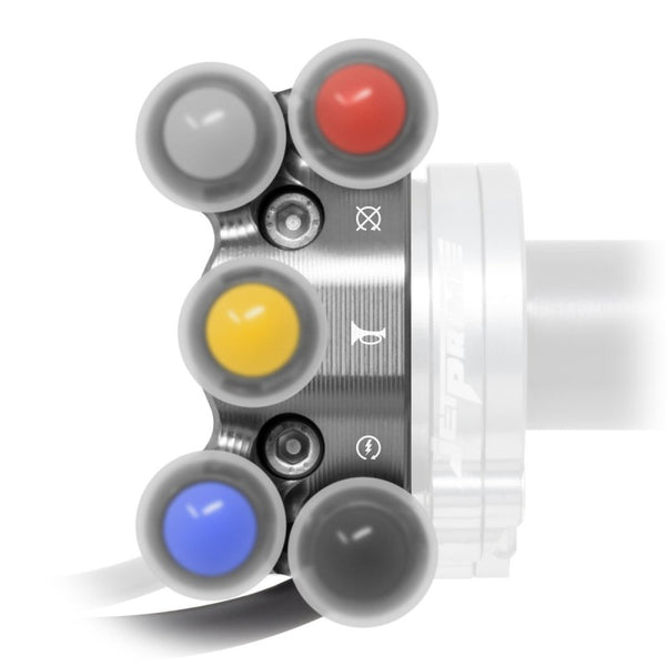 Additional Enduro handlebar switch for quick throttle for Aprilia Tuareg 660 (Titanium) – JP PDEQ AP010 T