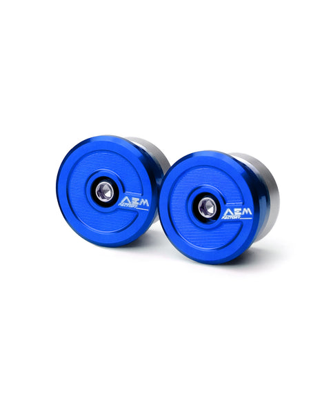 AEM Factory DU199 frame caps blue custom color