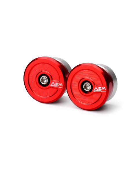 AEM Factory DU199 frame caps Lava Red