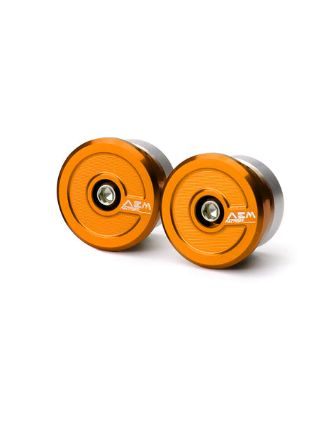 AEM Factory DU199 frame caps orange custom color