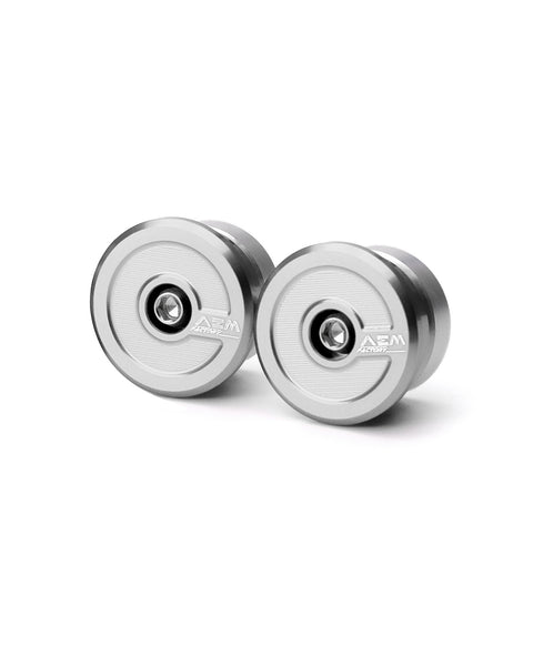 AEM Factory DU199 frame caps Rhodium Silver