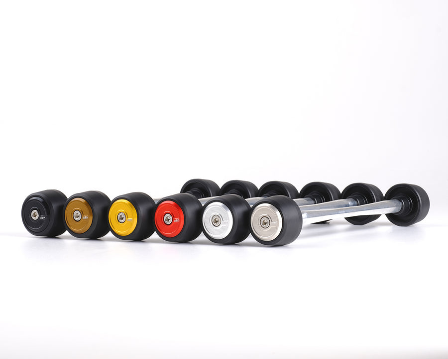 AEM Factory DU205 front wheel slider LINEAR color range