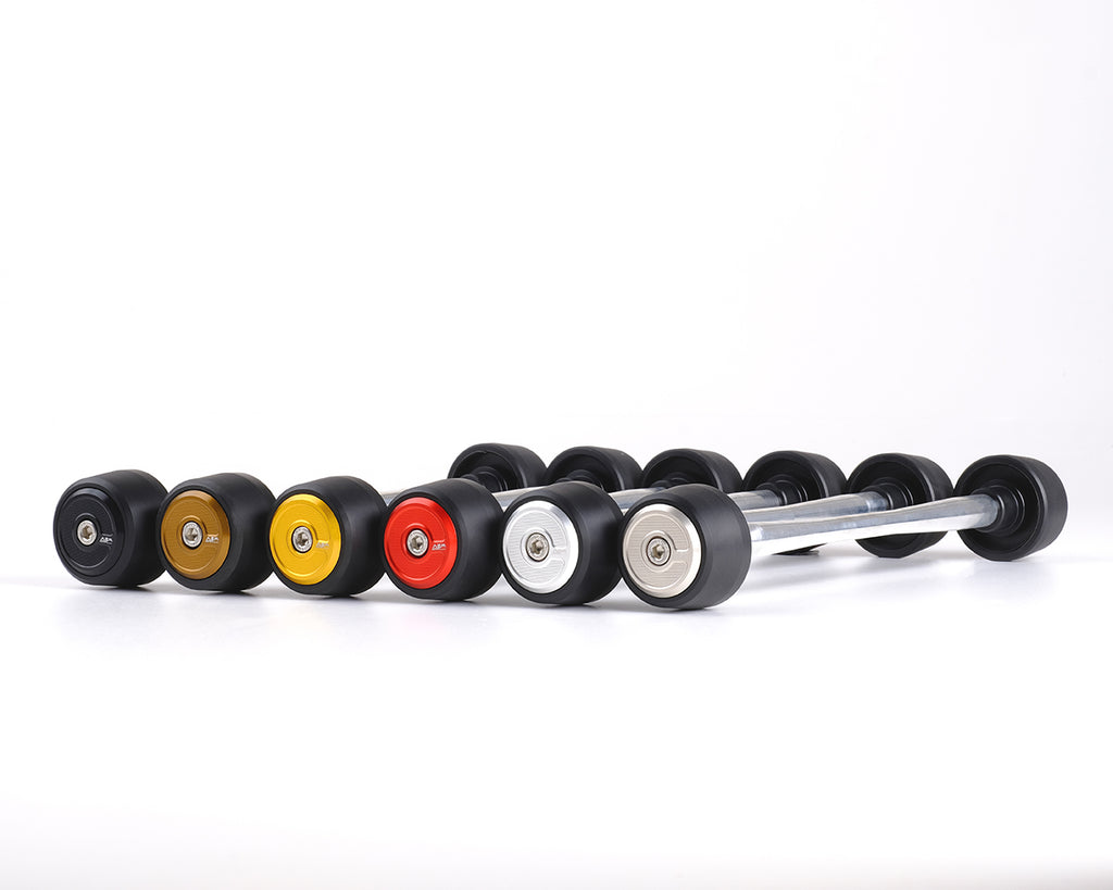 AEM Factory DU205 front wheel slider LINEAR color range