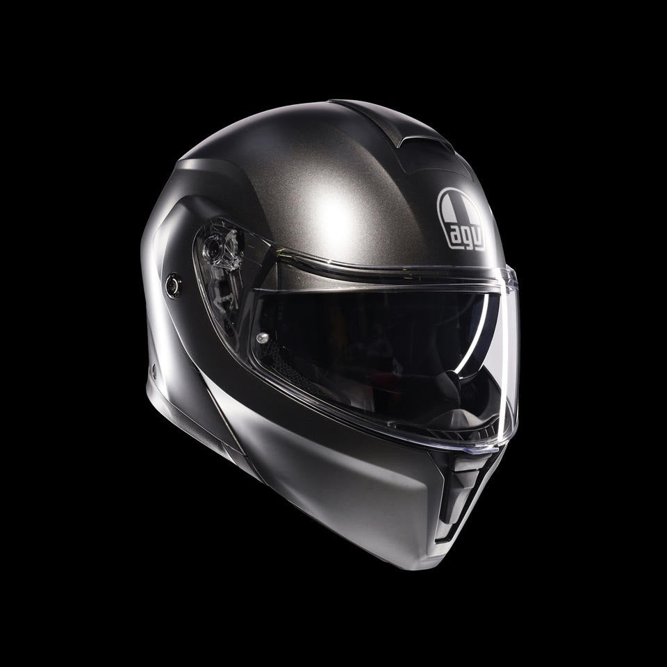 AGV STREETMODULAR MONO MATT ASFALTO GREY - MOTORBIKE FLIP UP HELMET DOT(E2206)