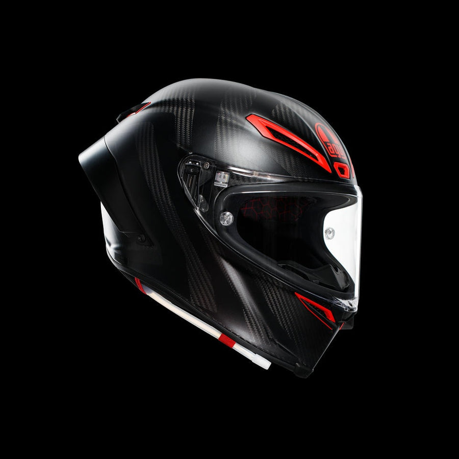 AGV PISTA GP RR INTREPIDO MATT CARBON/BLK/RED - MOTORBIKE FULL FACE HELMET E2206 DOT
