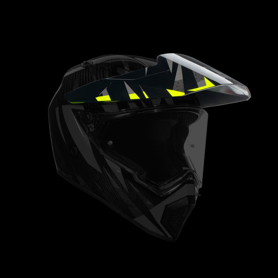 AGV PEAK AX9 - STEPPA CARBON/GREY/YELLOW FLUO