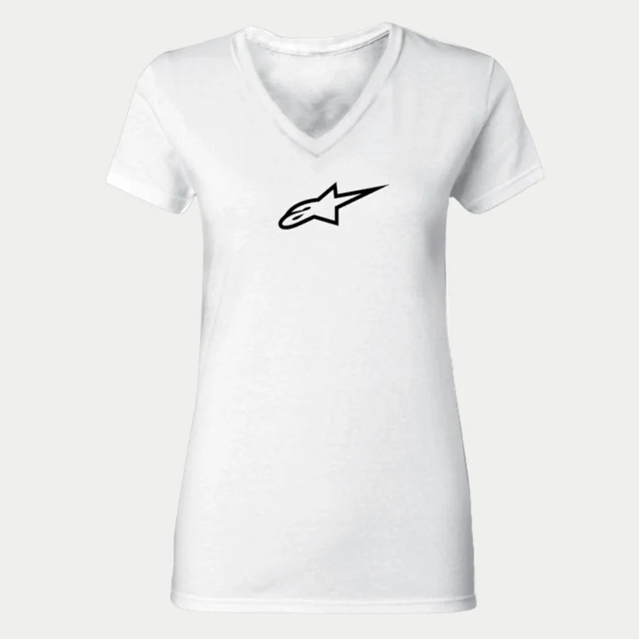 Alpinestars Women Ageless V-Neck Tee 2XL / White