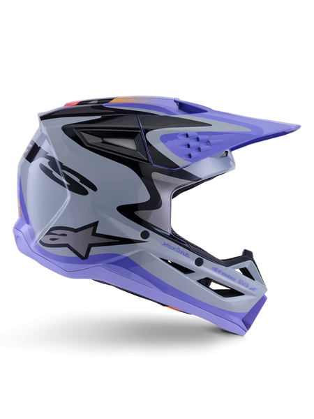 Alpinestars SM3 Youth Jettson Helmet ECE/DOT M / Gray/Purple/Black Glossy