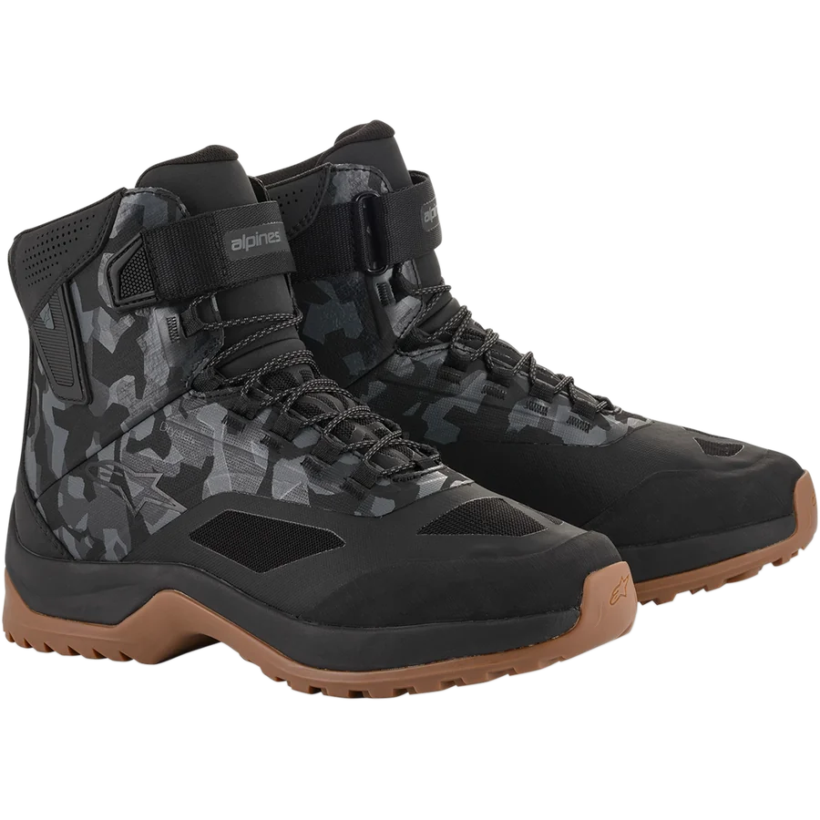 Alpinestars CR-6 Drystar® Riding Shoes 14 / Black/Gray Camo/gum