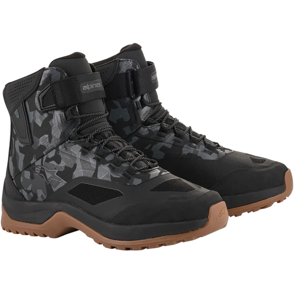 Alpinestars CR-6 Drystar® Riding Shoes 14 / Black/Gray Camo/gum