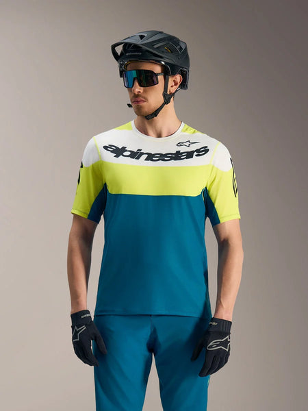 Alpinestars A-Dura Race Jersey - Short Sleeve 2XL / Blue/Green