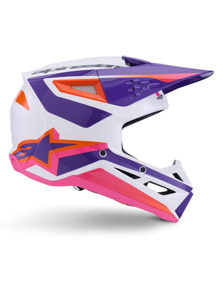 Alpinestars SM3 Heat Helmet ECE06/DOT 2XL / White/Purple/Pink Glossy