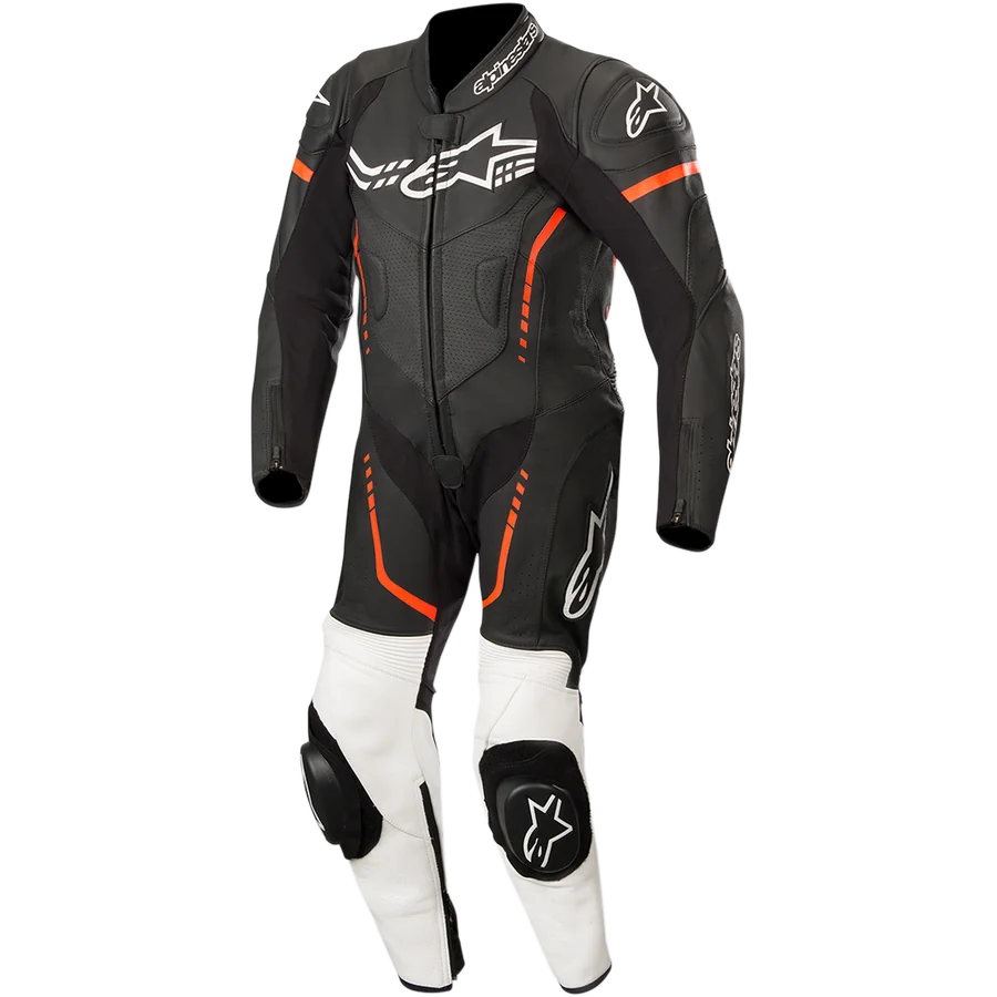 Alpinestars Youth GP Plus 1-Piece Leather Suit 140 / Black/White/Red Fluorescent