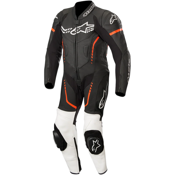 Alpinestars Youth GP Plus 1-Piece Leather Suit 140 / Black/White/Red Fluorescent
