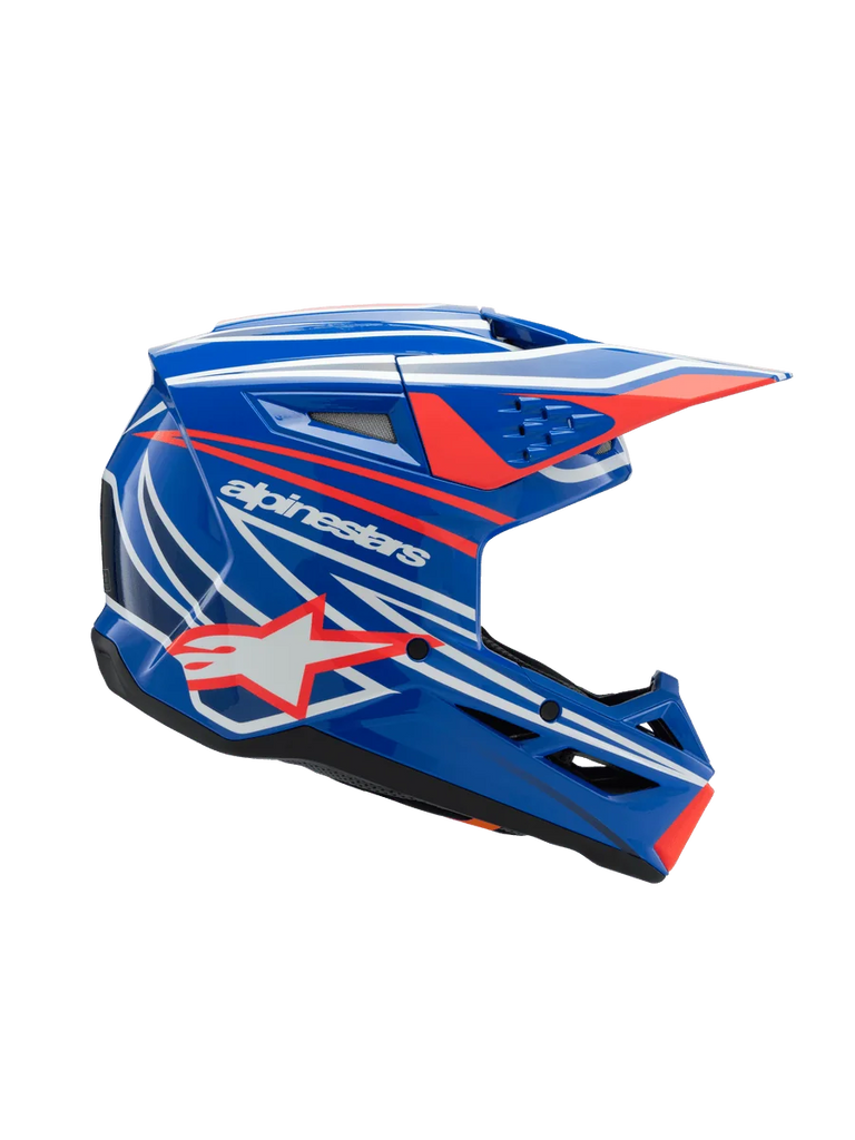 Alpinestars SM3 Youth Wurx Helmet ECE06/DOT S / Blue/Red/White/Black Glossy