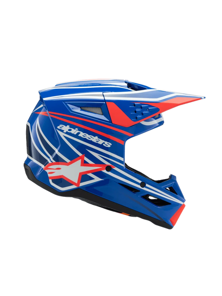 Alpinestars SM3 Youth Wurx Helmet ECE06/DOT S / Blue/Red/White/Black Glossy