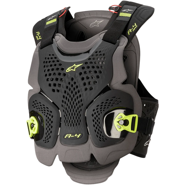 Alpinestars A-4 Max Chest Protector M/L / Black/Anthracite/Yellow Fluorescent