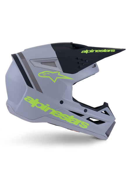 Alpinestars SM3 Radium Helmet ECE06/DOT 2XL / Gray/Black/Yellow Fluo Matt