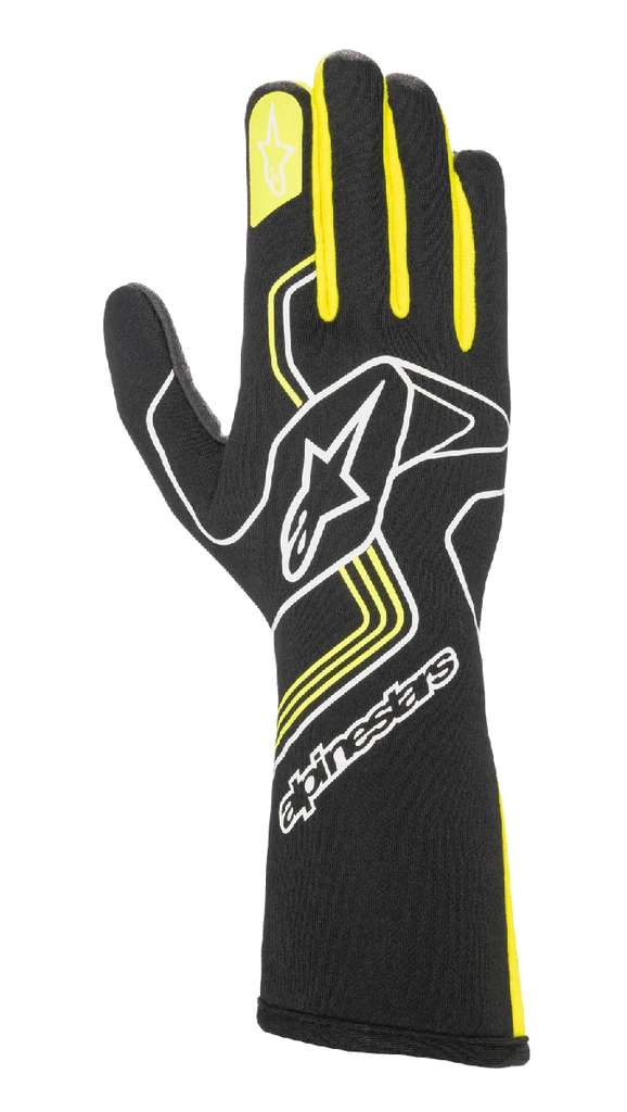 Alpinestars Tech-1 Race V3 Gloves 2XL / Black/Yellow Fluo