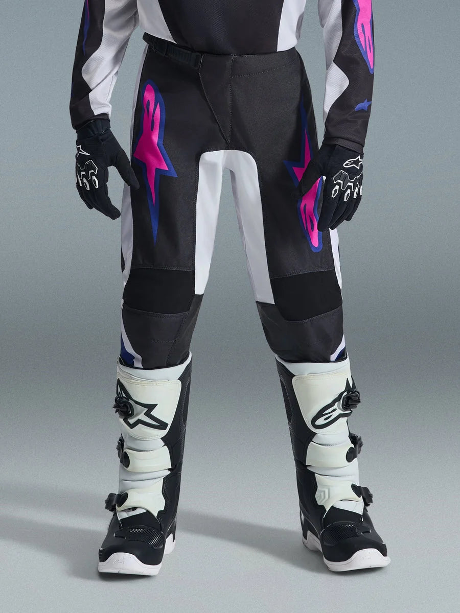 Alpinestars 2026 Youth Fluid Grid Pants 24 / Black/Light Gray/Purple