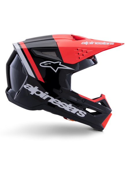 Alpinestars SM3 Radium Helmet ECE06/DOT 2XL / Black/Red Fluo/White Glossy