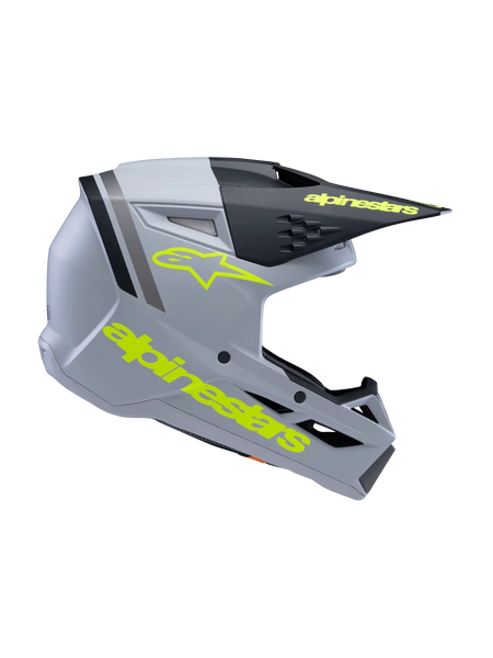 Alpinestars SM3 Youth Radium Helmet ECE06/DOT YL / Gray/Black/Yellow Fluo Matte