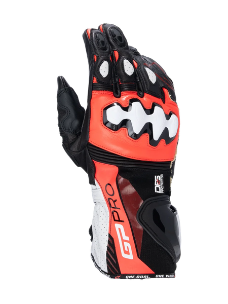 Alpinestars GP Pro RS4 Gloves 3XL / Black/Red Fluo/White