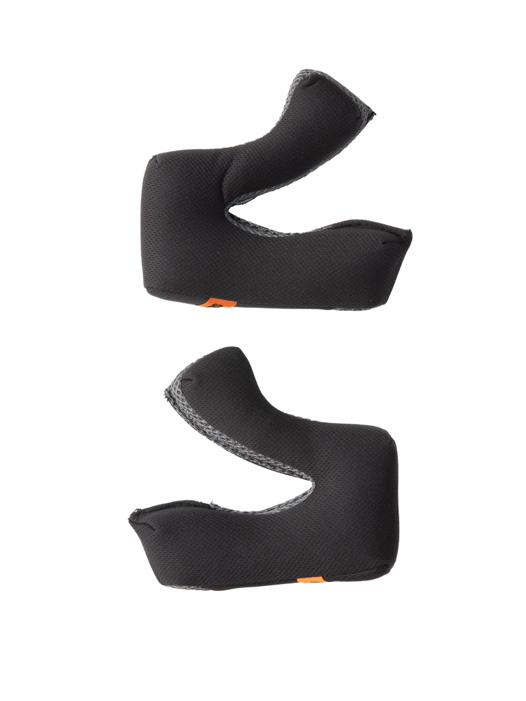 Alpinestars S-M3 Regular Cheek Pad Set, Helmet Accessories, Gray, set of left and right replacement cheek pads, contoured foam with moisture-wicking fabric, small orange logo tabs, designed for S-M3 off-road helmets