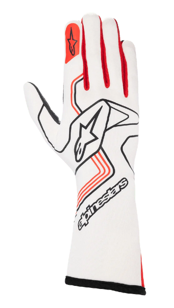 Alpinestars Tech-1 Race V3 Gloves 2XL / White/Red