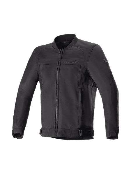 Alpinestars Luc V2 Air Jacket, Men's Black Urban Motorcycle Bomber Jacket, Ventilated Mesh, Tech-Air Ready.