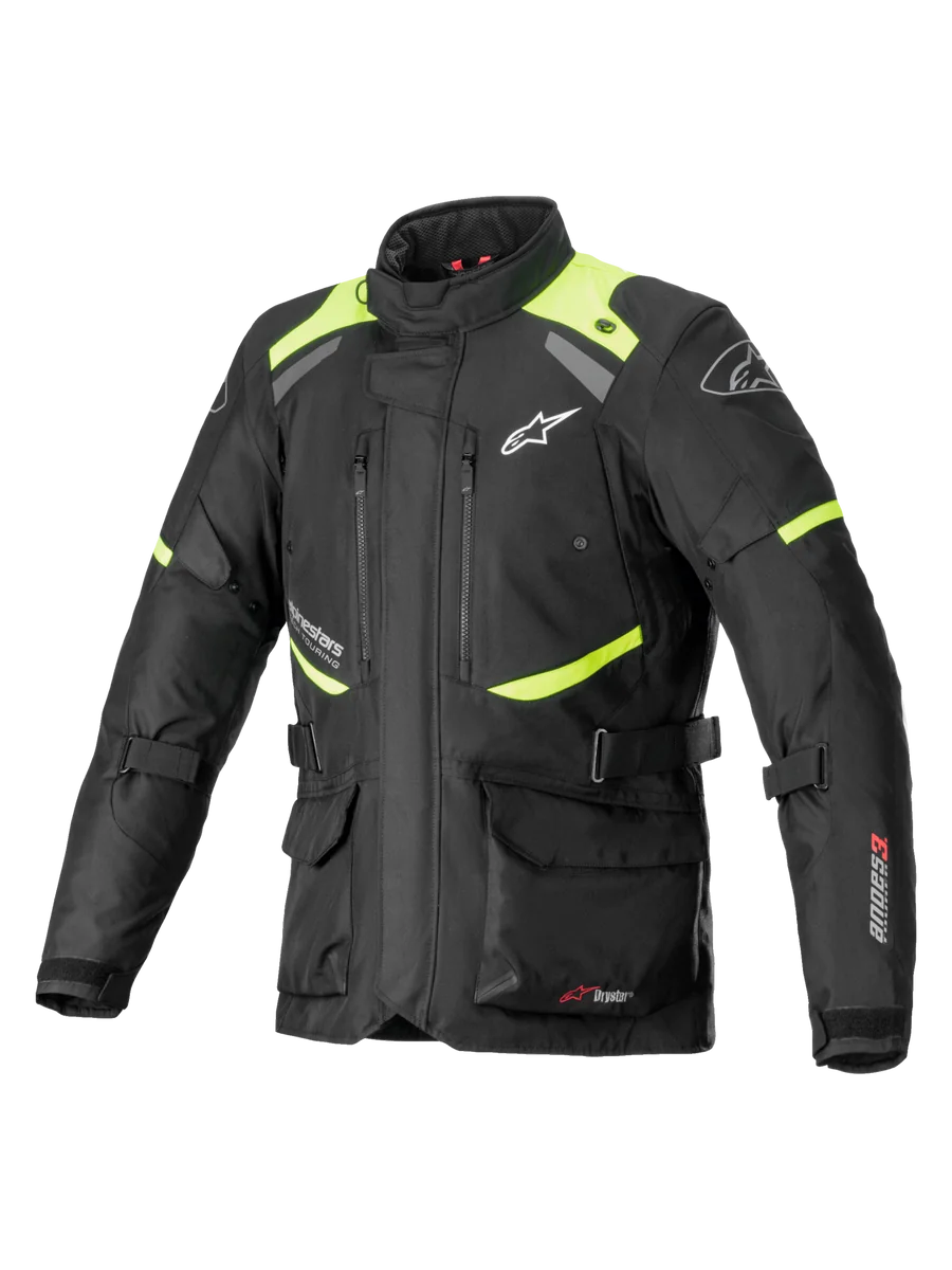 Alpinestars Andes V3 Drystar® Jacket 2XL / Black/Yellow Fluo
