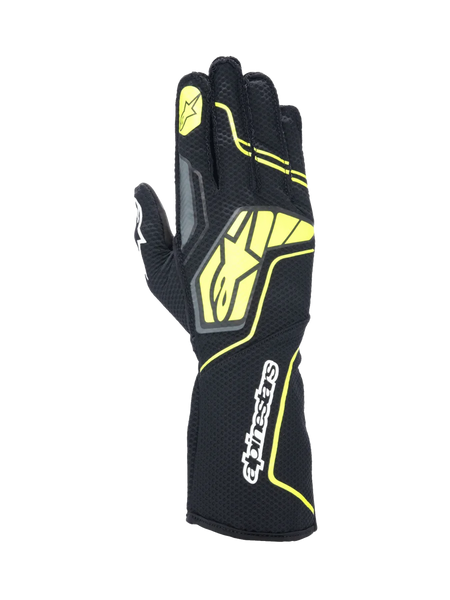 Alpinestars Tech-1 KX V4 Gloves 2XL / Tar Gray/Black/Yellow Fluo