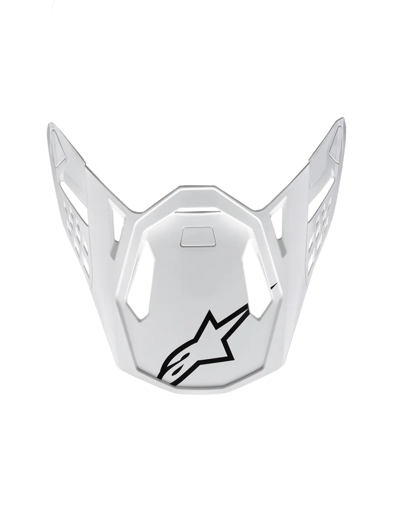 Alpinestars Supertech M10 Solid Visor One Size / White Glossy