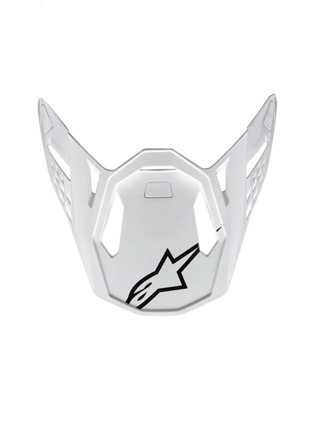 Alpinestars Supertech M10 Solid Visor One Size / White Glossy