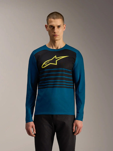 Alpinestars A-Dura Elite 2.0 Jersey - Long Sleeve 2XL / Blue/Green