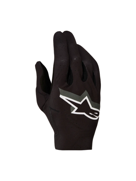Alpinestars Supertech MX Gloves 2027, Men's Motocross Racing Gloves, Black and White, breathable textile construction.
