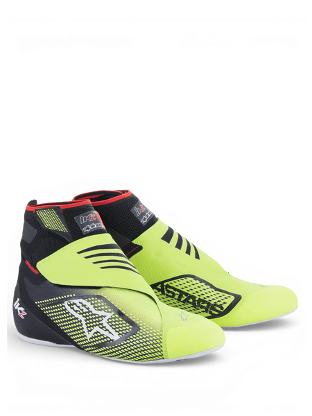 Alpinestars Tech-1 KZ V2 Shoes 12.5 / Black/Yellow Fluo